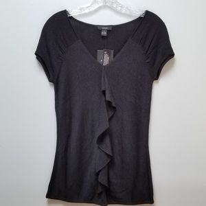 Alfani Black Knit Top